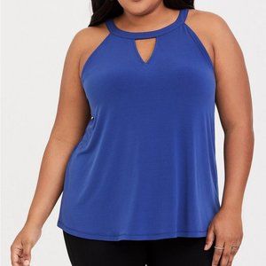 Torrid Studio Knit High Neck Keyhole Tank Top